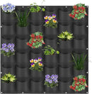 36 Pockets Hanging Planter Bags, Hanging Vertical Wall Mounted Plant Planting Grow Bags, Herb Garden Planter Outdoor Indoor Growing Bag, Gardening Vertical Greening Flower Container(1m×1m, Black) by CozyNest Decor