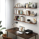 Heimlove 48 Inch Large Wall Bookshelves Set of 3, Wall Mounted Bookshelves,Heavy Duty Wooden Shelves for Living Room,Bedroom,Kitchen,Laundry Room Storage & Decor by CozyNest Decor