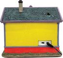 Clown Halloween Village | Spooky Town Collection Accessories Figurines on House | Porcelain with Multi-Color LED | 8.86 Inch by CozyNest Decor