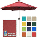 EliteShade USA 10-Year-Non-Fading 10Ft Market Umbrella Patio Umbrella Outdoor Table Umbrella with Ventilation, Burgundy by GreenHaven Gardens