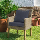 Outdoor Chair Cushions, Waterproof Outdoor Cushions for Patio Furniture w/Fade-Resistant, Removable & Machine-Washable Covers, 19x19 Inch, Ideal for Seat in Gardens/Porch – Set of 1/2/4, Dark Grey by GreenHaven Gardens