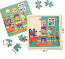 6 Educational Wooden Puzzles & Storybook, Teaches Kindness, Empathy & More – 6 in 1 Jigsaw Puzzle for Kids Ages 3-7 – Learn Real Values Through Stories – Montessori Puzzle Set 25 Pieces by TinyTreasures Baby Boutique