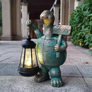 JOYBEE Garden Statues Turtle with Solar Lantern Outdoor Decor-Turtle Solar Figurines Lights Decorations for Patio Yard Lawn Ornaments-Gifts for Birthday Easter Housewarming by CozyNest Decor