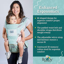 Baby Carrier - 6-in-1 Ergonomic Soft Carrier with Hip Seat and Large Storage, Front and Back Positions, Adjustable Waist Up to 43 Inches, for Infants Aged 2-36 Months, Weighing 6-45 lb by TinyTreasures Baby Boutique