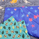 ALVABABY 2pcs Cloth Diaper Wet Dry Bags Waterproof Reusable with Two Zippered Pockets Travel Beach Pool Daycare Soiled Baby Items Yoga Gym Bag for Swimsuits or Wet Clothes LZX4344 by TinyTreasures Baby Boutique