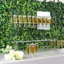 Tableclothsfactory 25" Clear Acrylic 2-Tier Wine Glass Stemware Rack, Champagne Flute Holder with Stand by CozyNest Decor