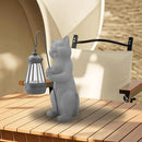 Solar Cat Garden Statue 10 Inch Porch Patio Decor for Outside Yard Decoration Outdoor Unique Housewarming Gardening Birthday Gifts for Cat Lovers Women Grandma by GreenHaven Gardens