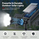 Solar Lights Outdoor Waterproof IP68, 360° Adjustable 4 Modes Solar Powered Spot Lights for Yard Garden Landscape, Bright Led Flood Lightings for Outside Wall Tree House Pathway (Cold White/2 Pack) by GreenHaven Gardens