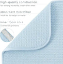 S&T INC. Dish Drying Mat, 16” x 18”, Absorbent Microfiber Kitchen Counter Mat, Dish Drying Pad for Dishes, Utensils, Pots and Pans, Large, Sky Blue by CozyNest Decor