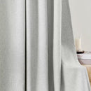 Joydeco Light Filtering Curtains 90 Inches Long for Bedroom Living Room, Faux Linen Curtains 90 Inch Length 2 Panels Set,Pinch Pleat Curtains for Bedroom Living Room(52x90 inch, Greyish White) by CozyNest Decor