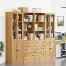 71" Tall Bookshelves Set of 4, 2 Bookcases with Drawers & 2 Bookshelves with Doors, Wooden Bookshelves Floor Standing Display Storage Shelves Home Decor Furniture for Home Office, Living Room by CozyNest Decor