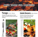 BBQ Utensil Set Stainless Steel Professional Barbecue Accessories Grill Tool with Bag Easy to Carry by GreenHaven Gardens