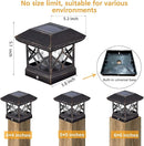 TWINSLUXES Solar Post Cap Lights Outdoor - Waterproof LED Fence Post Solar Lights for 3.5x3.5/4x4/5x5 Wood/Vinyl Posts in Patio, Deck or Garden Decoration by GreenHaven Gardens