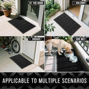 Yimobra Front Door Mat Outdoor Indoor 60x36, All-Season, All-Weather, Heavy Duty Welcome Door Mats Outside Entrance, Non Slip Porch Patio Entrance Mat, Black by CozyNest Decor