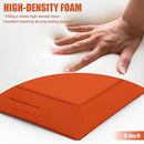 Patio Chair Cushions 24 X 24 X 5 Inch Waterproof Outdoor Seat Cushions for Patio Furniture, Outdoor Sofa Couch Pads with Ties & Handle, Set of 2, Orange by GreenHaven Gardens