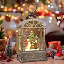 Christmas Snow Globes Lantern,Musical Snow Globes,Christmas Decorations Indoor for Home,Battery Or USB Powered,with 6 Hour Timer,Christmas Lantern for Festival Decoration,Snowman Child by CozyNest Decor