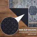 Keen Home Design 4x6 Rug - Machine Washable Area Rug with Non-Slip Backing, Ideal for Living Room, Dining Room, Bedroom - Vintage, Easy Clean, Durable, Low Pile Rug - (4' x 6') by CozyNest Decor