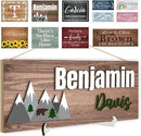 Custom Wood Sign Prsonalized Text Business 3D Home Decor, Personalized Rustic Plaque Board Hanging Wooden Name Sign for Wall Art, Customized Signs Plank Decoration Gifts for Wedding Family Farmhouse Kitchen, Rectangle by CozyNest Decor
