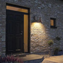 Dusk to Dawn Outdoor Gooseneck Wall Sconce with Dark Sky Cast Hammered Aluminum Shade in Oil Rubbed Bronze Finish,Anti-Rust Waterproof Outdoor Light for Farmhouse Porch Garage,1-Light E26 by CozyNest Decor