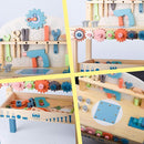 Tool Bench for Kids Toy Play Workbench Wooden Tool Bench Workshop Workbench with Tools Set Wooden Construction Bench Toy for 3 4 5 Year Boys Girls by TinyTreasures Baby Boutique
