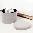 B FSOBEIIALEO Storage Ottoman Cube, Heart Shaped Ottomans with Storage Foot Stool Footrest for Lving Room, Boucle Ottoman Seat for Dorm Room,Faux Teddy Fur, Grey 15"x15"x15" by CozyNest Decor