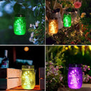 Mason Jar Solar Lights 10 Pack 30 LED Outdoor Solar Firefly Lights, Solar Fairy String Lids Lights,Waterproof Mason Solar Lights with Hangers for Regular Mouth Jars Christmas Gifts(Jars Not Included) by GreenHaven Gardens