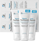 Fluoride-Free Neem Toothpaste with Mint for Adults & Kids with Sensitivity | Vegan, Gluten & SLS Free Herbal Formula for Sensitive Teeth, Healthy Gums and Fresh Breath, 4.23 oz (120g) Pack of 3 by M3 by CozyNest Decor