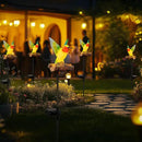 Birdsong Hummingbird Garden Decor Statues Stake Figurine Solar Lights for Outside Lawn Yard Porch Patio Flowerbed Christmas Decorations Outdoor for Moms Birthday (Green Hummingbird) by GreenHaven Gardens