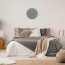 Lafocuse 12 Inch Silent Grey Wall Clock Battery Operated for Living Room Decor, Simple Minimalist Wooden Wall Clock for Kitchen Bedroom Office by CozyNest Decor