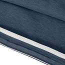 Classic Accessories Montlake Water-Resistant 23 x 20 x 4 Inch Patio Lounge Back Cushion, Heather Indigo Blue, Outdoor Loveseat Cushions by GreenHaven Gardens