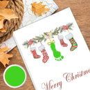 Handprint Keepsake DIY Kit, Baby's First Christmas Keepsake, Stocking Winter Decoration, Family Footprint Art for Kids, 7.8x9.8 Inch Canvas, Suitable For Desktop Wall Ornaments by TinyTreasures Baby Boutique