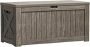 Greesum 120 Gallon Outdoor Storage Box with Lock - Large Resin Deck Box, Reinforced Lid for Garden, Patio, Lawn, Coffee by GreenHaven Gardens
