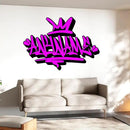 Custom Graffiti Name Wall Decal Personalized Graffiti Name Decal Graphics Large Vinyl Wall Decals for Home & Room Décor, Peel & Stick Wall Art for Kids & Teens Bedroom, Car, Vehicles by CozyNest Decor
