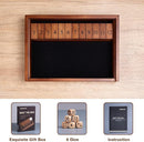 VAMSLOVE Shut The Box Dice Game Wooden Board Table Math Game for 2 Players and Up, 12 Numbers Close The Box with 6 Dice for Kids Adults Family (Instructions Included) by TinyTreasures Baby Boutique