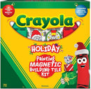 CreateOn Crayola PaintOn Holiday Magnetic Tiles, Magnetic Kids’ Building Toys, STEM Learning Travel Toys for Boys and Girls, 18-Piece Set by TinyTreasures Baby Boutique