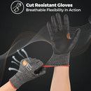 Donfri A9 Cut Resistant Work Gloves for Men - Steel + HPPE Hybrid Safety Gloves for Men, ANSI Cut Level 9 Protection Flexible for Metal Glass Wood Construction Fishing by GreenHaven Gardens