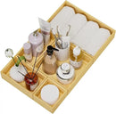 Bamboo Drawer Organizer Set, 5 PCS Multi-use Varied Sizes Junk Drawer Organizer Kitchen Storage Box for Office, Home, Bedroom, Bathroom, Bamboo by CozyNest Decor