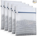 Durable Mesh Laundry Bags 5-Pack (12x16 Inch) Delicates Protector for Lingerie & Baby Clothes by TinyTreasures Baby Boutique