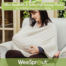 WeeSprout Nursing Cover for Breastfeeding, Soft & Breathable Nursing Poncho, Neck Insert for Hands-Free View, Machine Washable & Dryer Safe Feeding Cover Up by TinyTreasures Baby Boutique