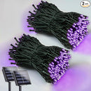 EEW 2 Pack 200 LED Solar Halloween Lights Outdoor Waterproof, Solar String Lights for Outside, Solar Powered Tree Light with 8 Lighting Modes for Xmas Party Garden Yard Halloween Decorations (Purple) by GreenHaven Gardens