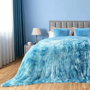 GONAAP Fuzzy Faux Fur Throw Blanket Queen Size Tie-dye Ocean Blue Super Soft Cozy Plush Fuzzy Shaggy Blanket for Couch Sofa Bed (Tie-dye Ocean Blue, Queen(90"x90")) by CozyNest Decor