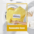 Hobestluk 3.5FT Bean Bag Chair Adult Bean Bag Chair Large Bean Bag Chair with Filler Included Teardrop Bean Bag with Removable Cover for Bedroom Living Room - (Large, Yellow) by CozyNest Decor