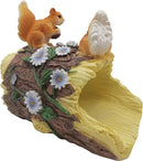 Squirrel Statues Gutter Downspout Extension Statues Garden Decoration,Resin Statue Outdoor Decor,Animal Downspout Diverter,Decorative Gutter Extension,3"×4" Downspout Extender Diverter Splash Block by GreenHaven Gardens