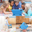 Kids Tablet 8GB+64GB, 10 Inch Android 14 Tablet for Kids 6000mAh with Case, WiFi 6, Bth 5.2, Dual Camera, GPS Pre-Installed Parental Controls, Kids Space & Family Link Great Gift for Toddler Children by TinyTreasures Baby Boutique