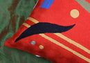 Kandinsky Abstract Pillow Cover - Red, 18x18, Modern, Abstract, Home Decor, Couch, Sofa, Bed, Chair, Loveseat, Living Room, Bedroom, Porch, Outdoors, Office by CozyNest Decor