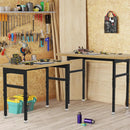 48” Chipboard Wood Work Bench Work Table, Mental Tool Heavy-Duty Adjustable Workbench, 3000 Lbs Capacity Tool Bench Workstation for Garage, Workshop by GreenHaven Gardens