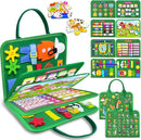 Exorany Busy Board Montessori Toys for Toddler Boy & Girl Birthday Gifts, Busy Book Learning Sensory Toys for Toddlers, Toddler Travel Toy Educational Activities Learn Fine Motor Skills by TinyTreasures Baby Boutique