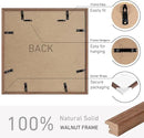 16x16 Picture Frame Natural Solid Walnut Photo Frames with 12x12 Removable Mat Wall Hanging Large Handcrafted Frame with HD Plexiglass Wall and Tabletop Display Large Poster Frame by CozyNest Decor
