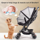 Baby Mosquito Net with Double Zipper Bassinet Stroller Cover for Baby/Stroller/Car Seat/Cradles/Carriers, Easy to Use, Visible Breathable Mesh, Keep Insects/Bugs/Cats Out, Black by TinyTreasures Baby Boutique