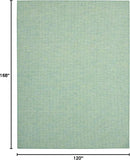 Nourison Home Positano 10' x 14' Blue/Green Fabric Modern Area Rug (10' x 14') by CozyNest Decor